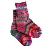 HandMade Children's Wool Socks, Colorful and Cozy, FrankenSocks